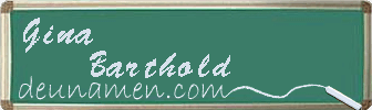 Gina Barthold Visitenkarte